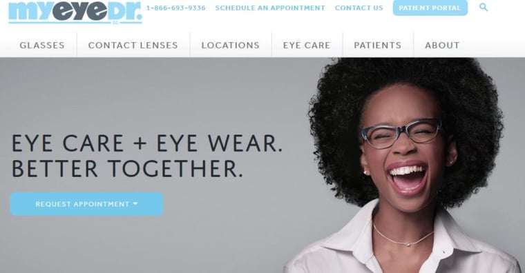 MyEyeDr website